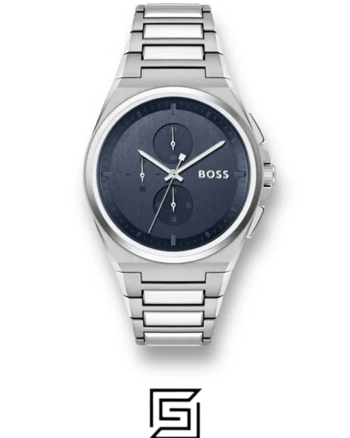 Men,Original Watches Hugo Boss watches BOSS Chronograph Quartz Watch for men with Silver Stainless Steel bracelet 1514048 Boss