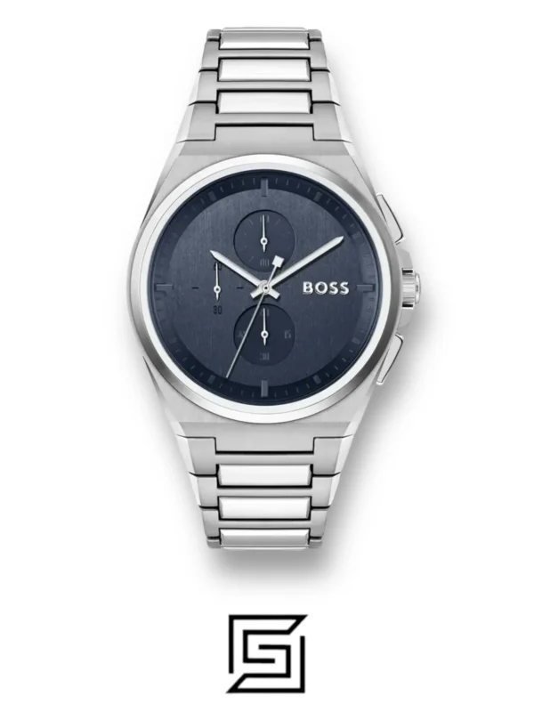 Men,Original Watches Hugo Boss watches BOSS Chronograph Quartz Watch for men with Silver Stainless Steel bracelet 1514048 Boss