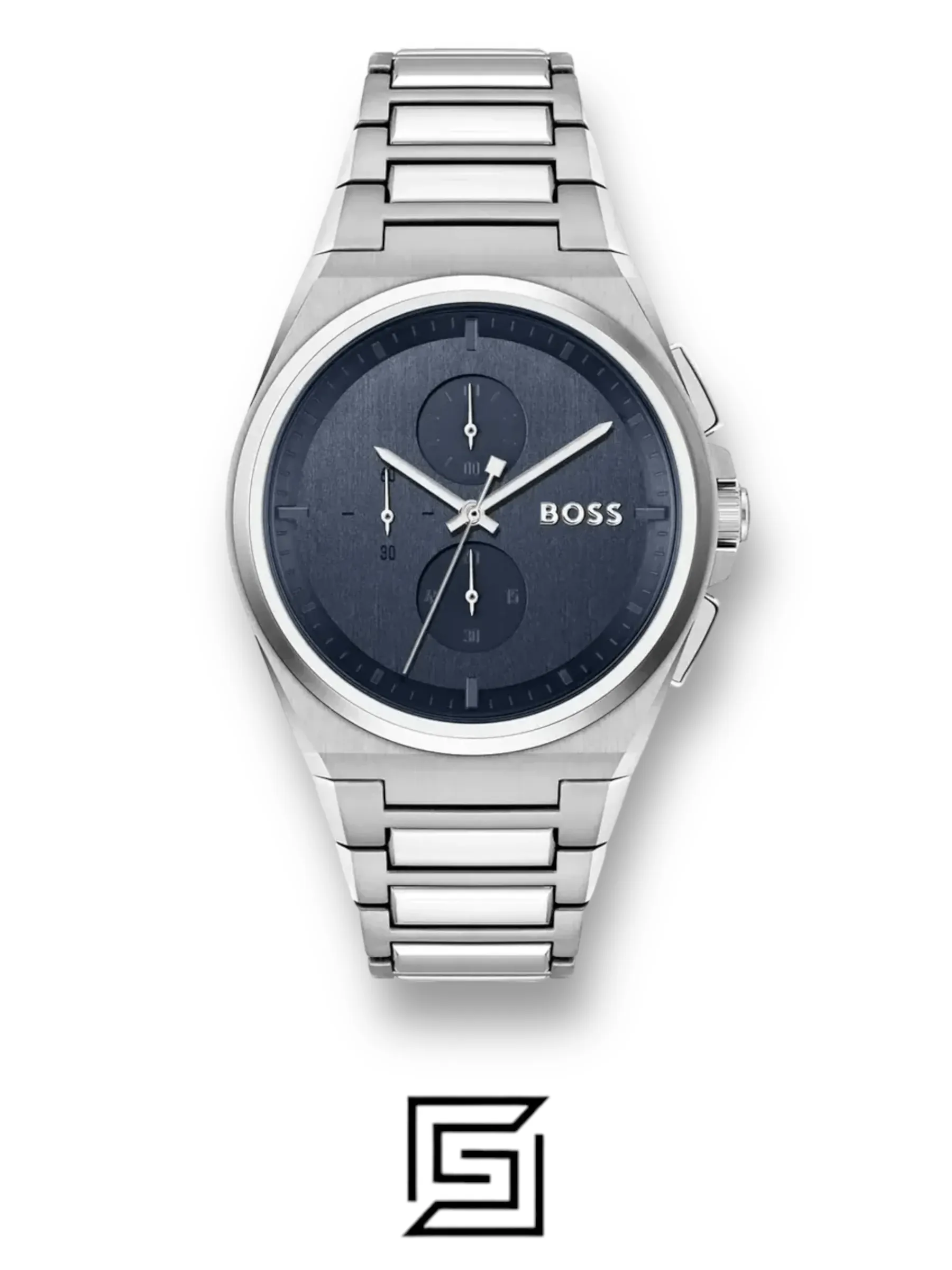 Men,Original Watches Hugo Boss watches BOSS Chronograph Quartz Watch for men with Silver Stainless Steel bracelet 1514048 Boss