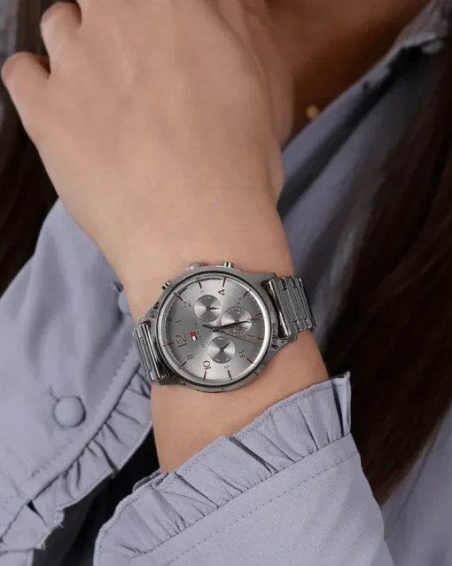 Original Watches,Women watches Tommy Hilfiger Women'S Grey Dial Stainless Steel Watch 1781871 Tommy Hilfiger