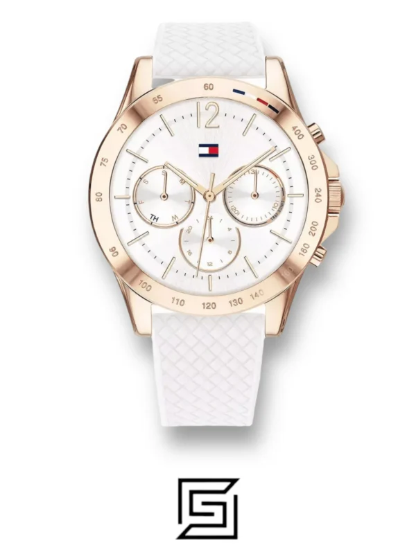 Watches,Women,Original Watches,Women watches Tommy Hilfiger Women's White Dial White Silicone Watch 1782199 Tommy Hilfiger