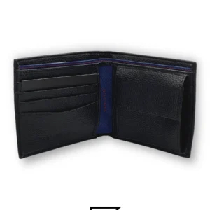 Leather,Wallets,Men Tommy wallets PASSCASE 3 PCS SOFT PATTERN ONE LINE/BLACK Tommy Hilfiger