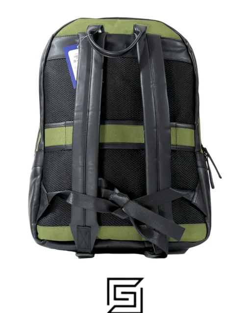 Bags,Leather,Men,Women leather TOMMY HILFIGER BACKPACK AM0AM10271 ARMY GREEN Tommy Hilfiger