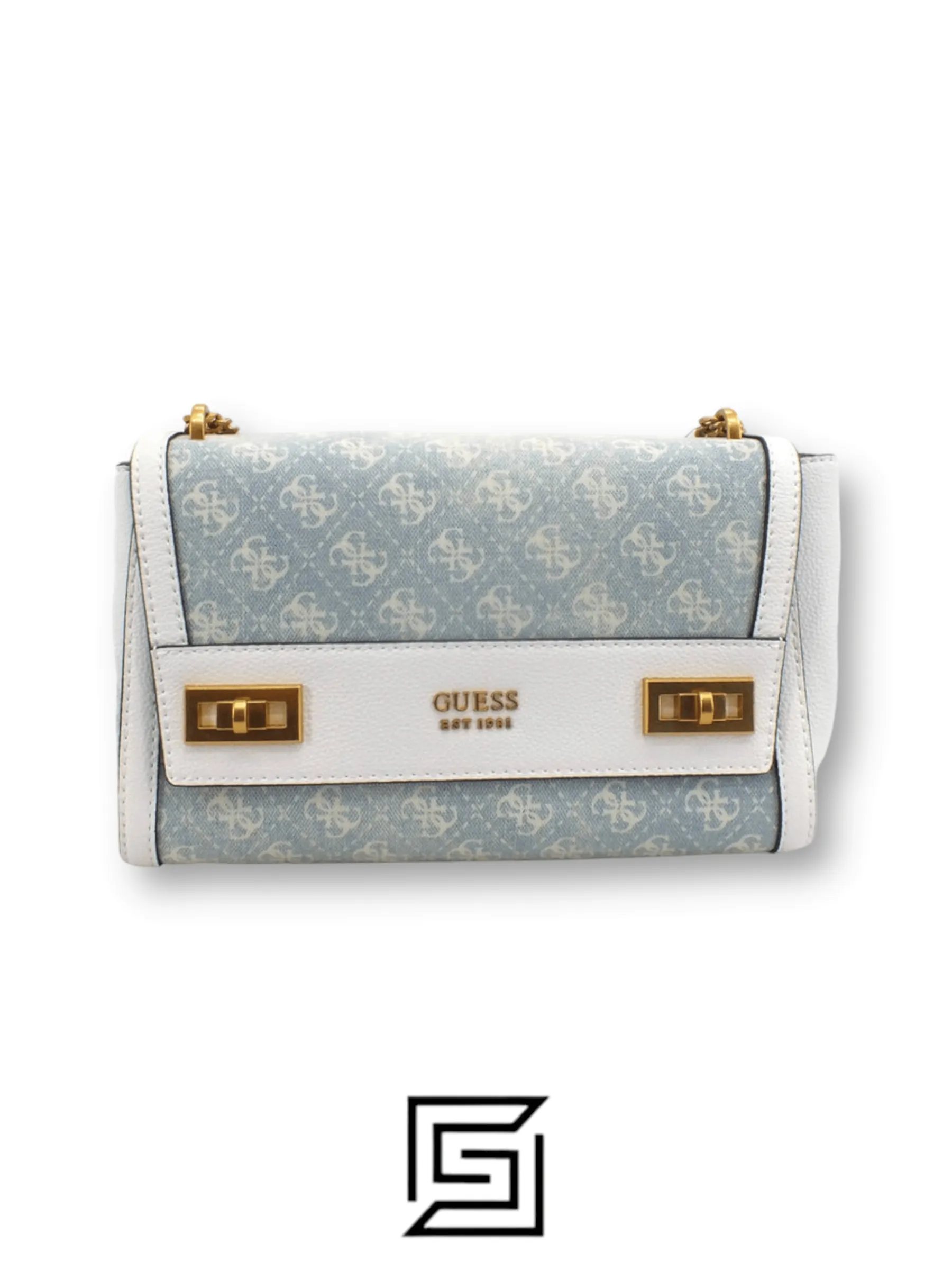 Bags,Leather,Women leather GUESS Borsa Tracolla Katy Azzurro Denim Logo DA787019 Guess