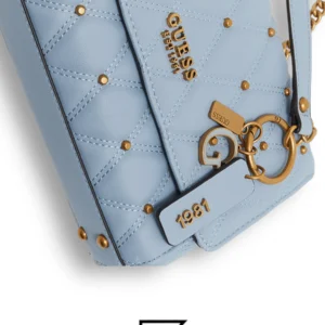 Bags,Leather,Women leather Guess Women's Triana Handbag Convertible Crossbody Flap Blue Guess
