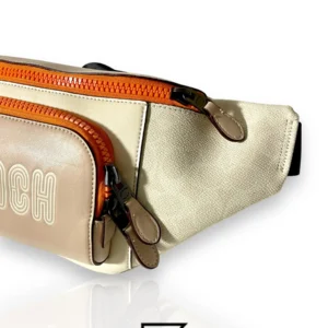 Bags,Leather,Men,Women leather COACH C8129 TRACK BELT BAG IN COLORBLOCK SIGNATURE Coach