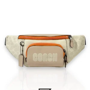 Bags,Leather,Men,Women leather COACH C8129 TRACK BELT BAG IN COLORBLOCK SIGNATURE Coach