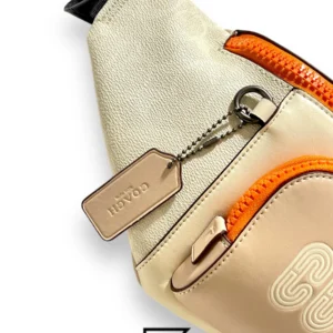 Bags,Leather,Men,Women leather COACH C8129 TRACK BELT BAG IN COLORBLOCK SIGNATURE Coach