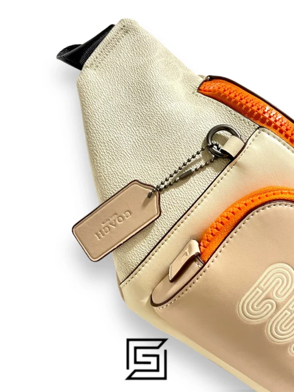 Bags,Leather,Men,Women leather COACH C8129 TRACK BELT BAG IN COLORBLOCK SIGNATURE Coach
