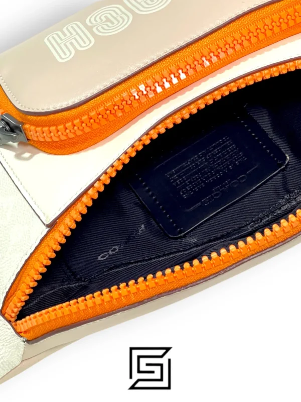 Bags,Leather,Men,Women leather COACH C8129 TRACK BELT BAG IN COLORBLOCK SIGNATURE Coach