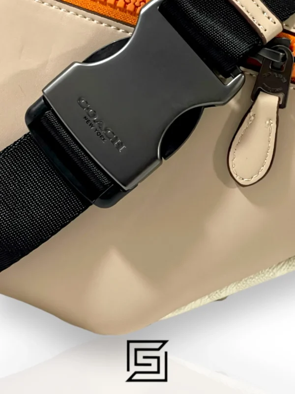 Bags,Leather,Men,Women leather COACH C8129 TRACK BELT BAG IN COLORBLOCK SIGNATURE Coach