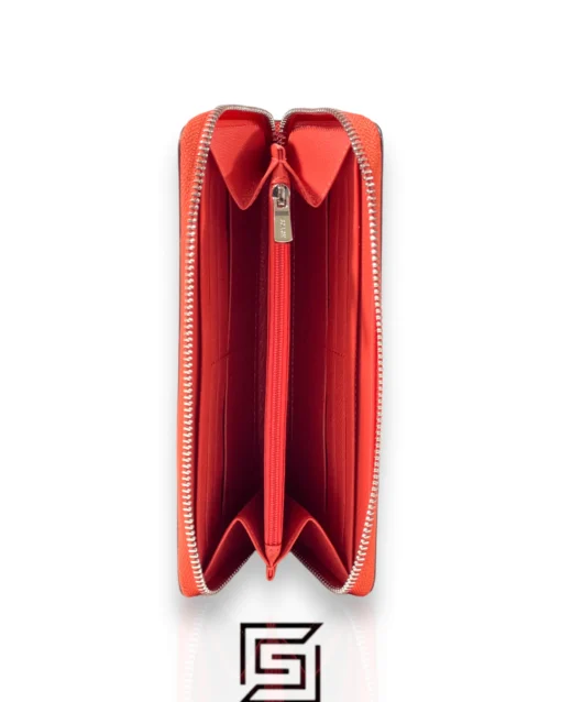 Leather,Wallets,Women wallets ACCORDION WALLET WITH FRUIT PRINT COACH SILVER/CHALK MULTI F23498 Coach