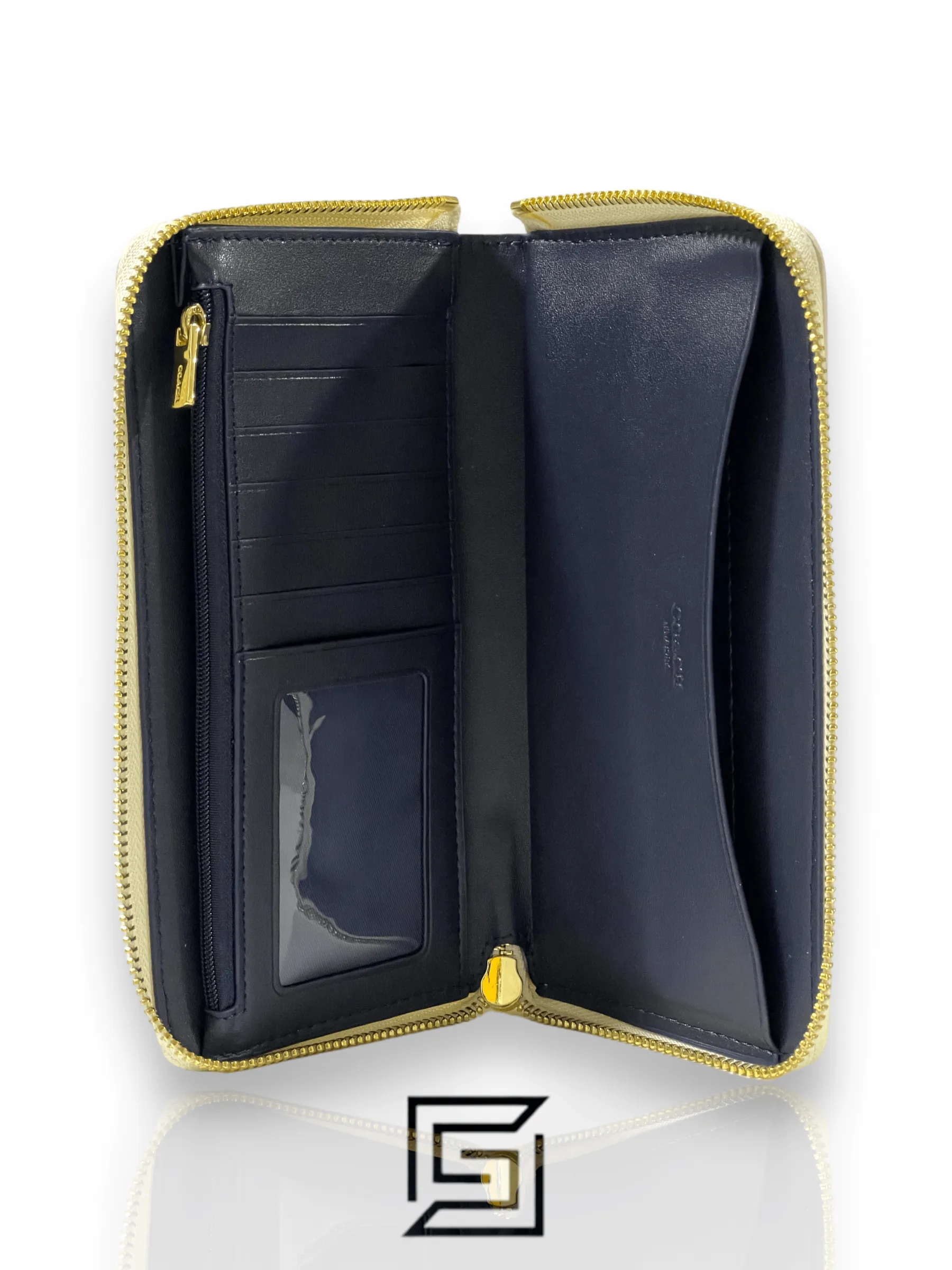 wallets Coach Dempsey Large Phone Wallet in Signature Denim With