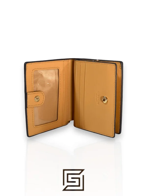 Leather,Wallets,Women Coach wallets Snap Wallet With Horse And Carriage Dot Print Off White C4104 Coach