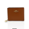 Leather,Wallets,Women Coach wallets Snap Wallet Brown C2862 Coach