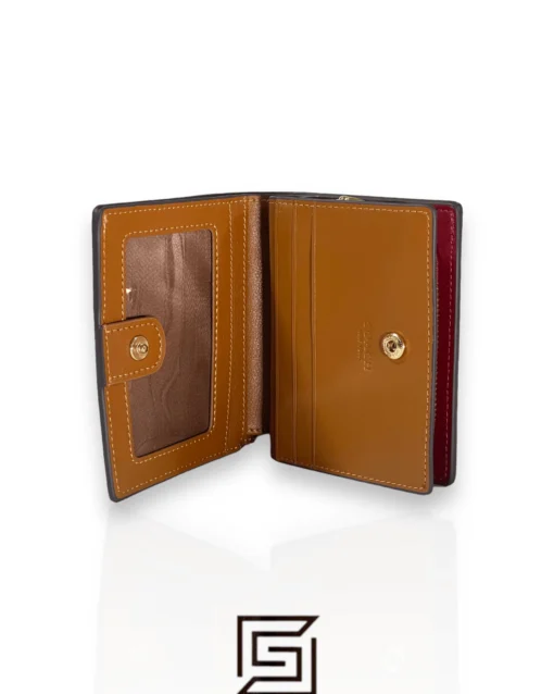 Leather,Wallets,Women Coach wallets Snap Wallet In Signature Canvas With Wildflower Print C8734 Coach