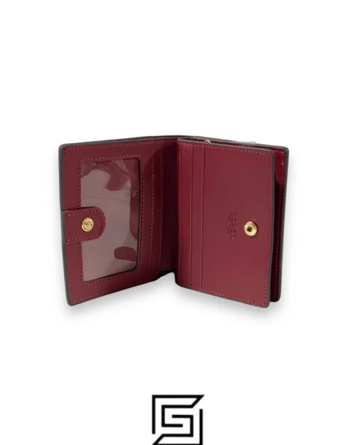 Leather,Wallets,Women Coach wallets Snap Wallet With Heart Floral Print C2868 Coach