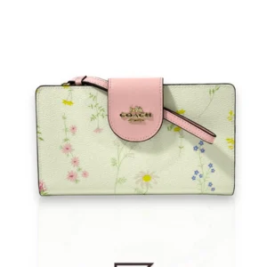Leather,Wallets,Women wallets Coach Tech Phone Wallet Spaced Wildflower C3371 Coach