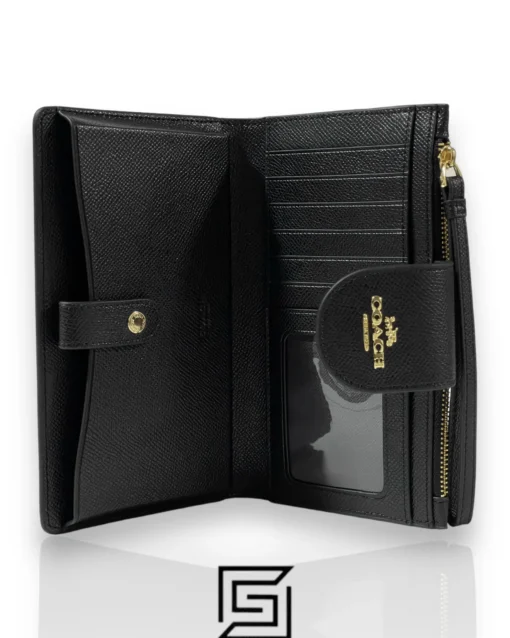 Leather,Wallets,Women Coach wallets Phone Wallet In Color Black C2869 Coach