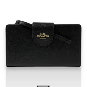 Leather,Wallets,Women Coach wallets Phone Wallet In Color Black C2869 Coach
