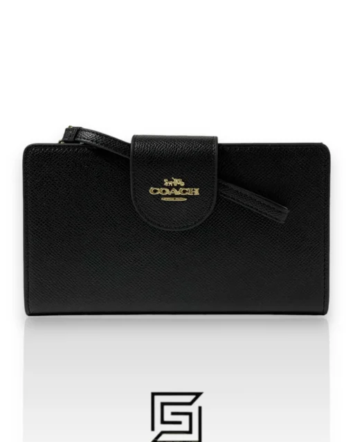 Leather,Wallets,Women Coach wallets Phone Wallet In Color Black C2869 Coach