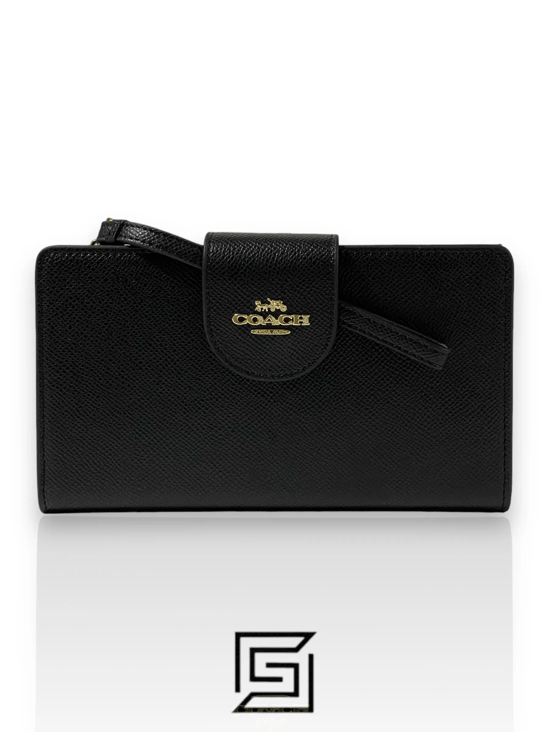 Leather,Wallets,Women Coach wallets Phone Wallet In Color Black C2869 Coach