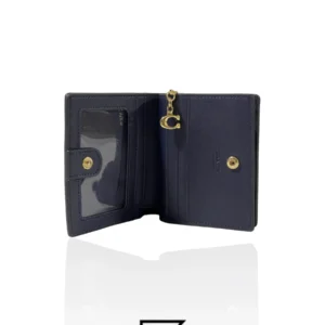 Leather,Wallets,Women Coach wallets Snap Wallet In Signature Canvas GREY C3309 Coach