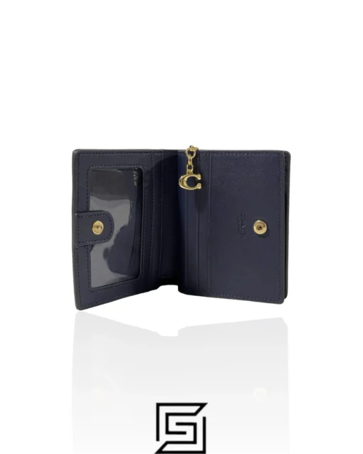 Leather,Wallets,Women Coach wallets Snap Wallet In Signature Canvas GREY C3309 Coach