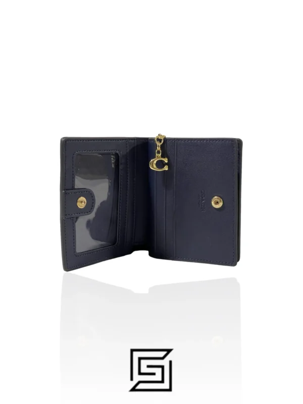 Leather,Wallets,Women Coach wallets Snap Wallet In Signature Canvas GREY C3309 Coach