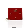 Leather,Wallets,Women Coach wallets Snap Wallet With Heart Floral Print C2868 Coach