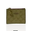Leather,Wallets,Women Coach wallets Snap Card Case In Signature Canvas F78002 Coach
