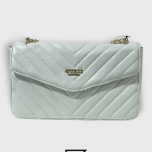 Bags,Leather,Women leather guess Blairsville Quilted Flap Crossbody 21GF-048 White Guess