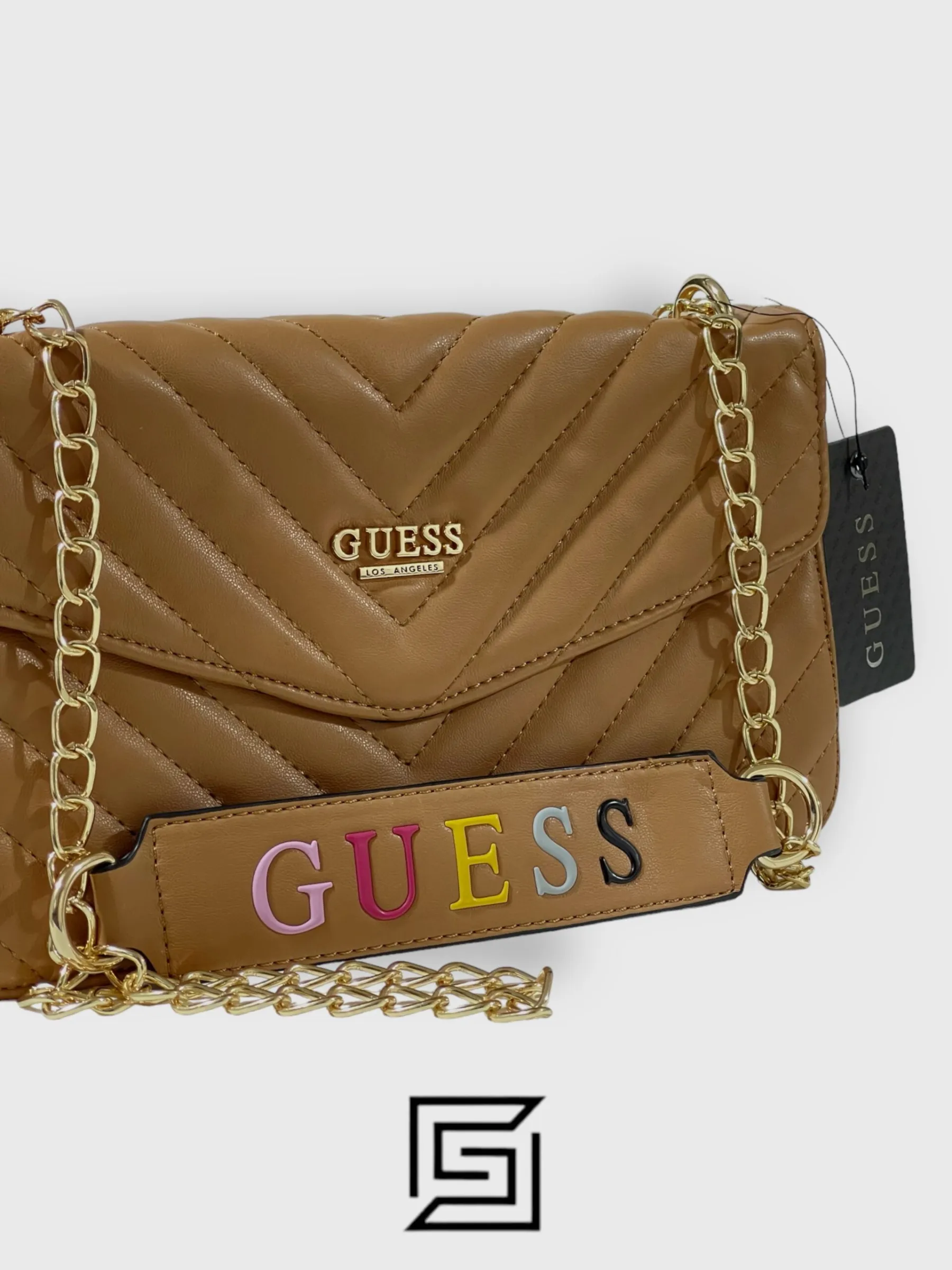 Bags,Leather,Women leather guess Blairsville Quilted Flap Crossbody 21GF-048 Beige Guess