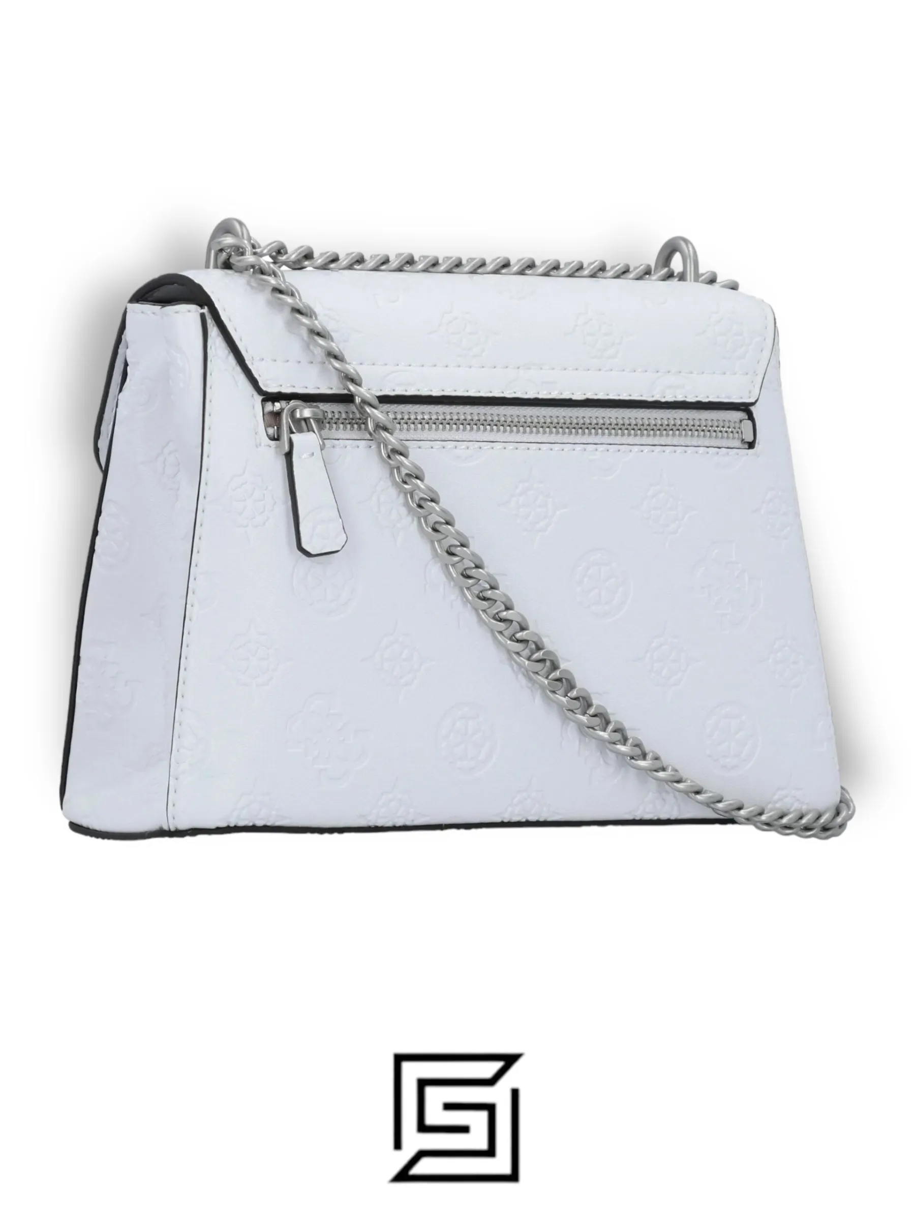 Bags,Leather,Women leather Guess Alenna Quilted Flap Crossbody 21GF-92 OFF WHITE Guess