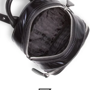 Bags,Leather,Women leather KARL LAGERFELD Backpack 210W3098 Mtllc Blk A980 210W3098 Karl Lagerfeld