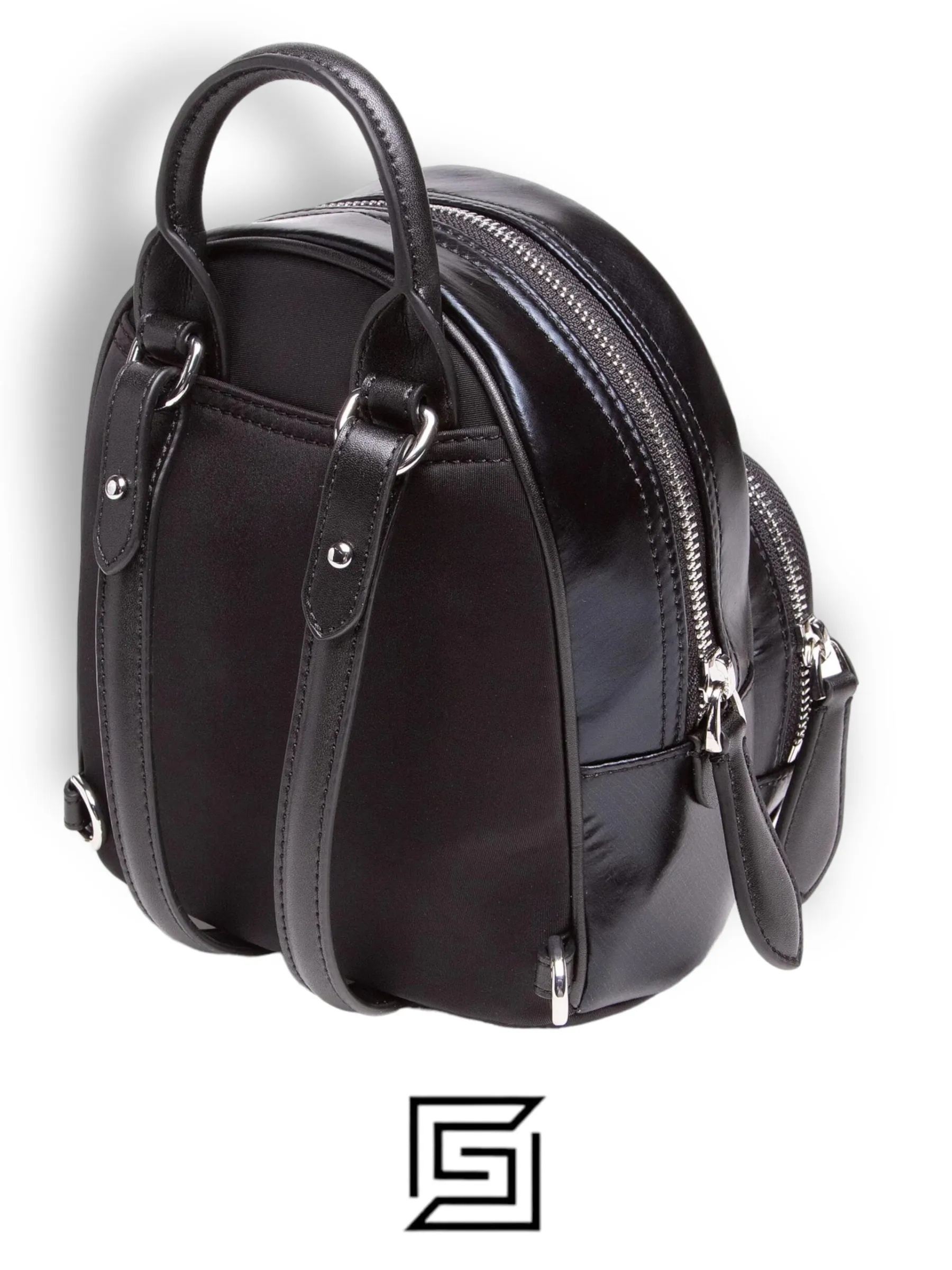 Bags,Leather,Women leather KARL LAGERFELD Backpack 210W3098 Mtllc Blk A980 210W3098 Karl Lagerfeld