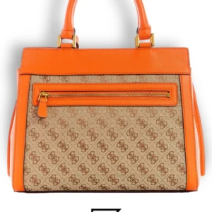 Bags,Leather,Women leather GUESS Katey Luxury Satchel JB787026 Orange Guess