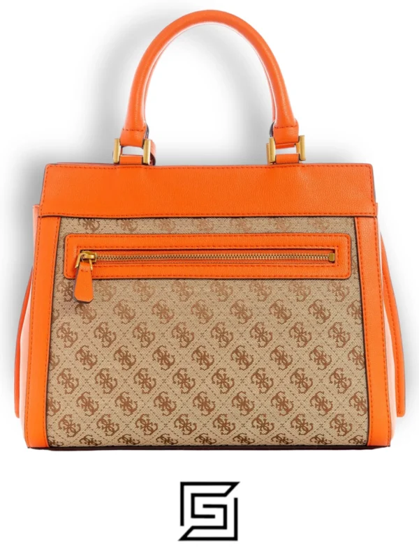 Bags,Leather,Women leather GUESS Katey Luxury Satchel JB787026 Orange Guess