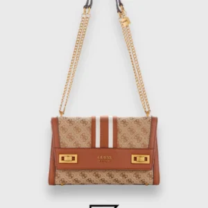 Bags,Leather,Women Guess leather KATEY FLAP SHOULDER BAG JB787019 Guess