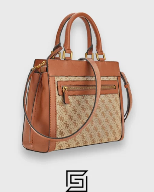 Bags,Leather,Women leather GUESS Katey Luxury Satchel JB787026 Brown Guess