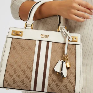 Bags,Leather,Women leather GUESS Katey Luxury Satchel JB787026 White Guess