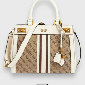 Bags,Leather,Women leather GUESS Katey Luxury Satchel JB787026 White Guess