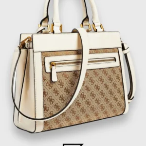 Bags,Leather,Women leather GUESS Katey Luxury Satchel JB787026 White Guess
