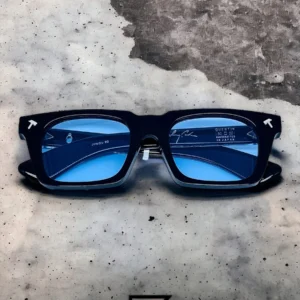 Men,Sunglasses Jacques Marie Mage sunglasses QUENTIN JMMQU 9D/BLACK X BLUE Jacques Marie Mage
