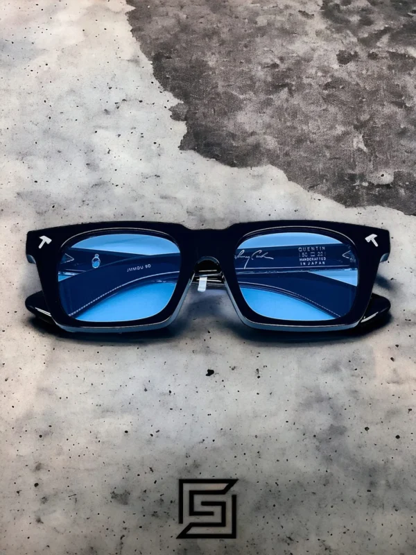 Men,Sunglasses Jacques Marie Mage sunglasses QUENTIN JMMQU 9D/BLACK X BLUE Jacques Marie Mage