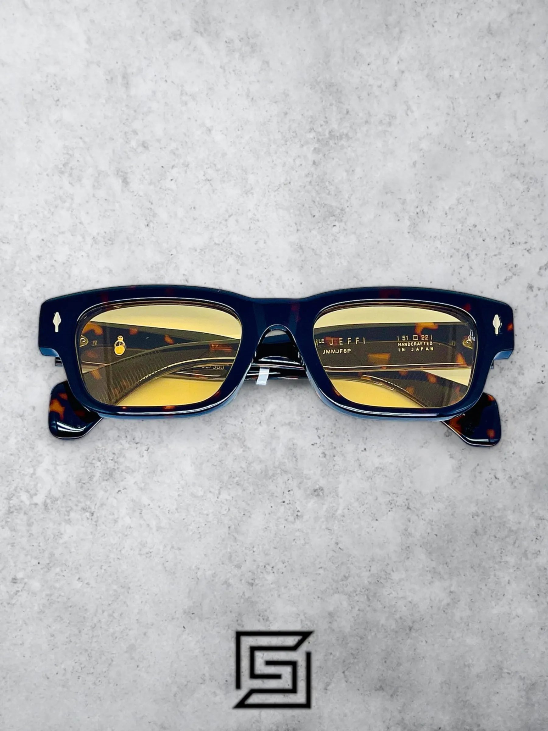 Men,Sunglasses Jacques Marie Mage sunglasses JEFF JMMJF6P/TIGER X YELLOW Jacques Marie Mage