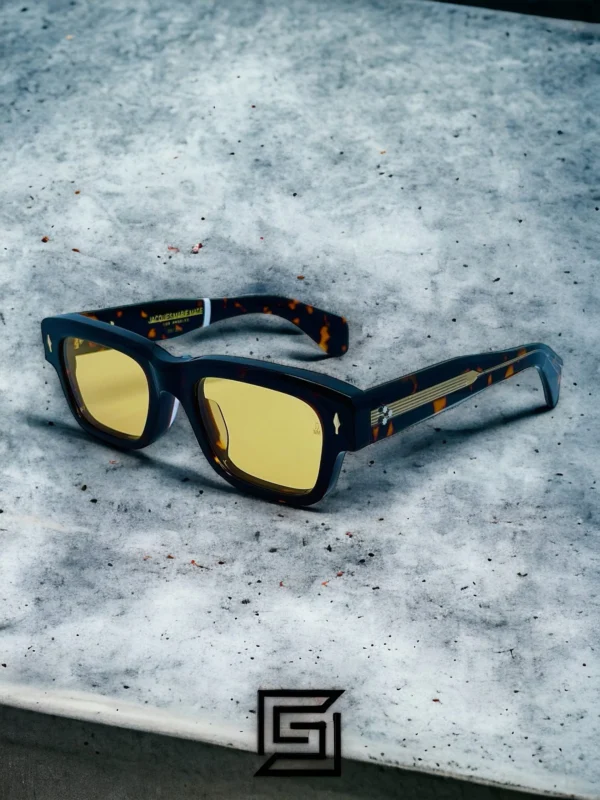 Men,Sunglasses Jacques Marie Mage sunglasses JEFF JMMJF6P/TIGER X YELLOW Jacques Marie Mage