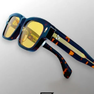 Men,Sunglasses Jacques Marie Mage sunglasses JEFF JMMJF6P/TIGER X YELLOW Jacques Marie Mage