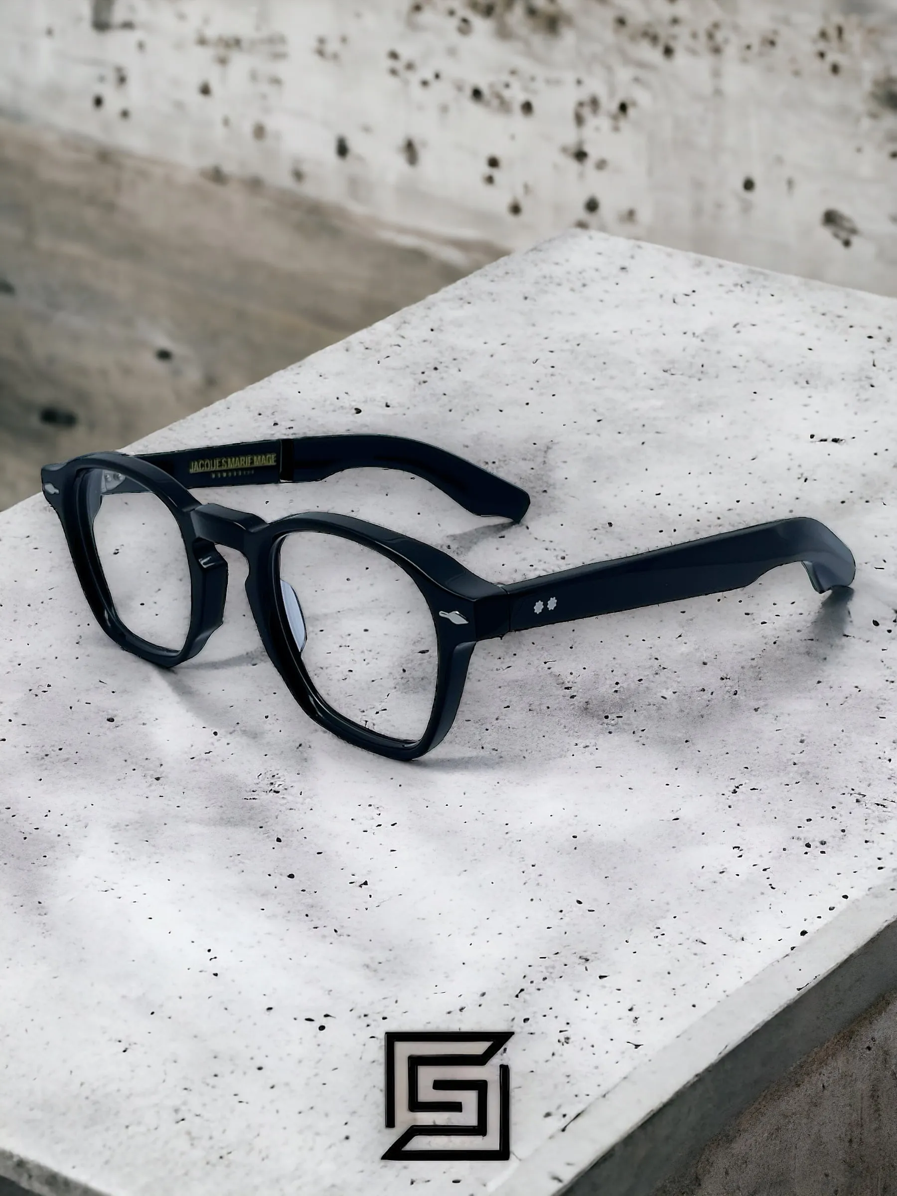 メガシェイプ Jacques Marie Mage eyeglasses ZEPHIRIN JMMZP95/BLACK - Elswefy
