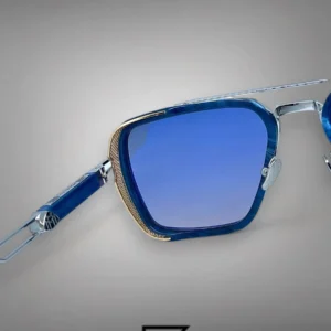 Men,Sunglasses Maybach sunglasses THE AMARI S-L-V-Z36/BLUE X SILVER MIRROR Maybach